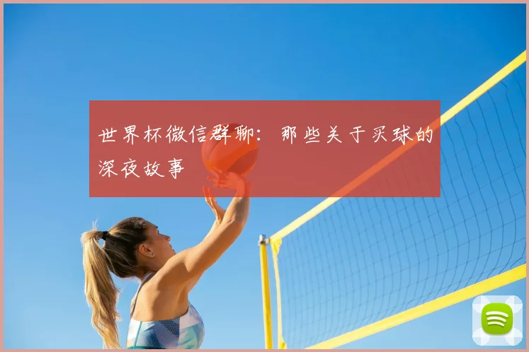 世界杯微信群聊:那些关于买球的深夜故事